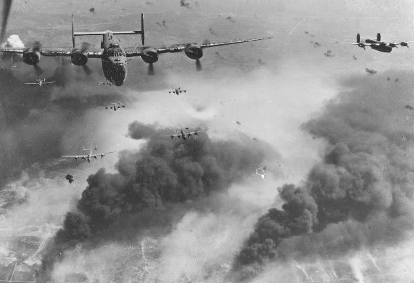 B-24Ds over the Ploesti oil refineries in Rumania during World War II ... For a pilot's personal video report visit B-24CombatMissions1944.com